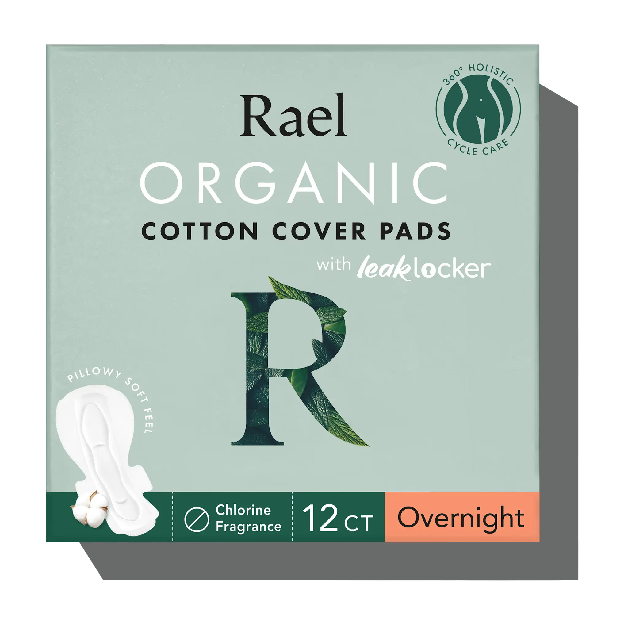 Organic Cotton Cover Overnight Pads | Rael
