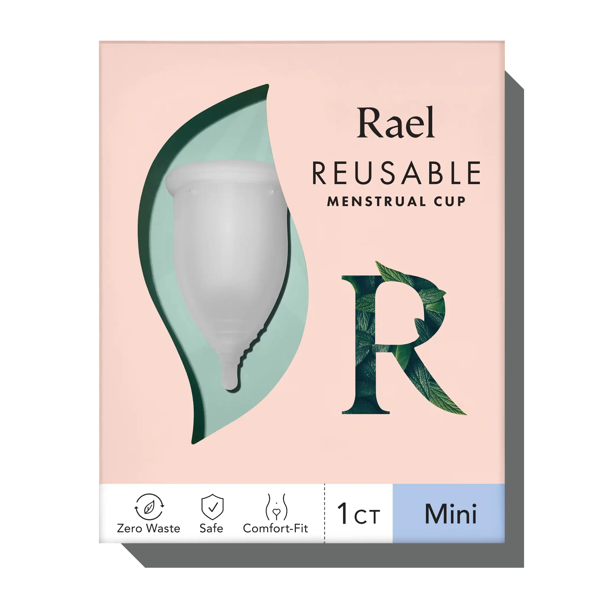 Rael Period Cup, Soft Reusable Menstrual Cups for Women - Medical-Grade  Silicone, Period Cups for Women Medium Flow, BPA Free, Made in USA Tampon  Pad