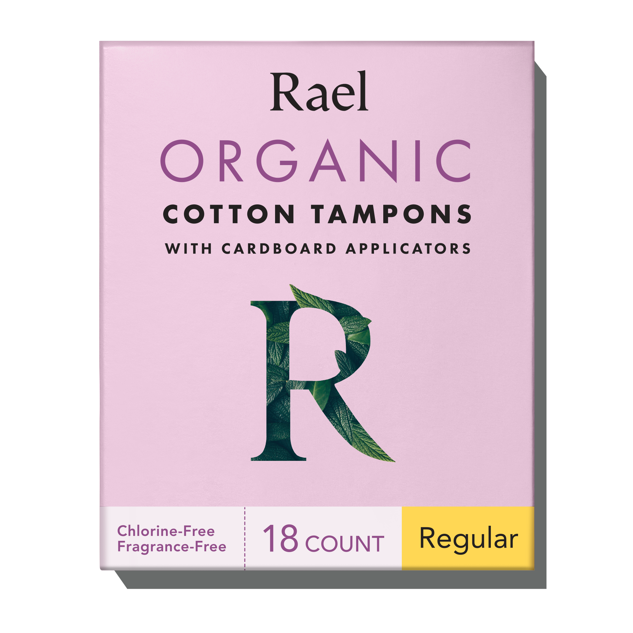 Organic Cotton Tampons, Cardboard Applicator