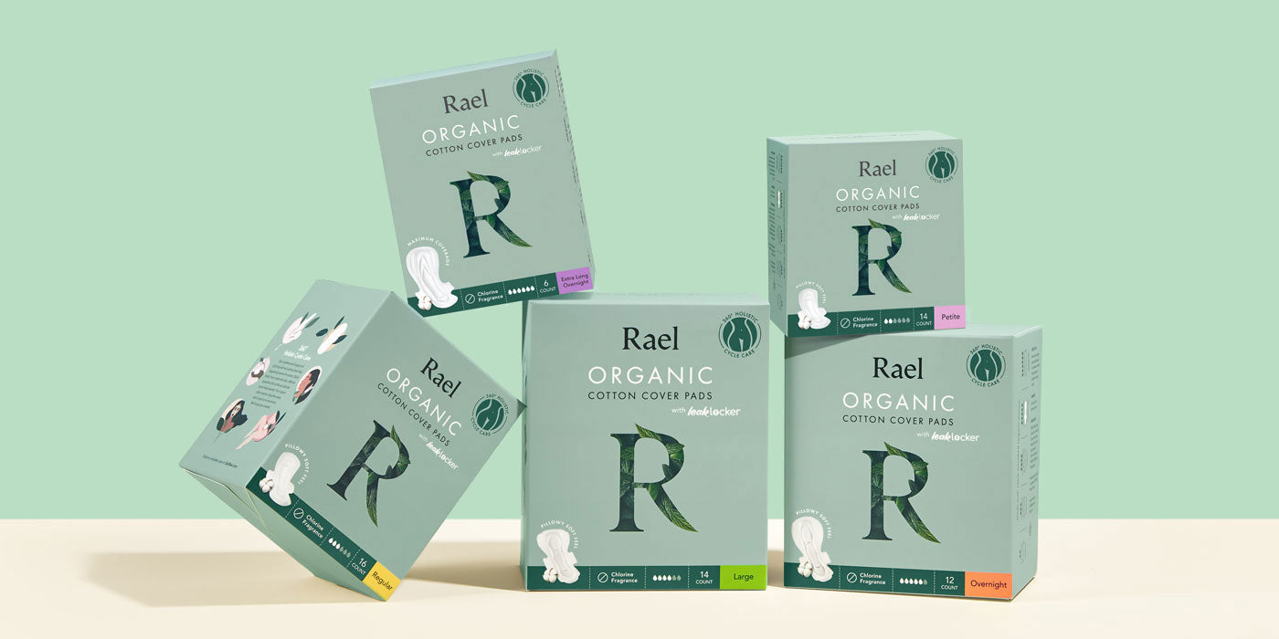 Rael Organic Cotton Reusable Pads Regular - Shop Pads & Liners at H-E-B