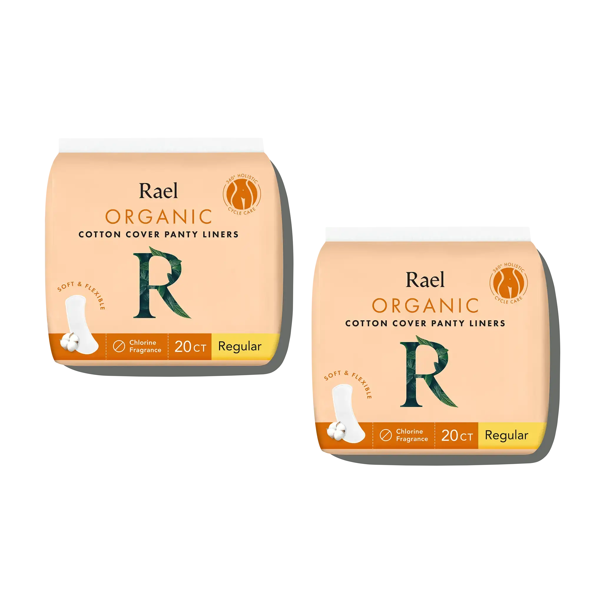Rael Organic Regular Cotton Cover Panty Liners 20 Count, 20 ct - Foods Co.