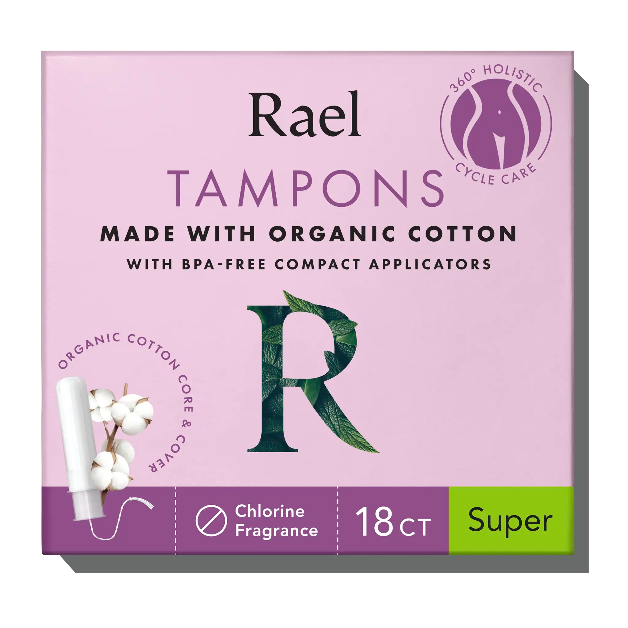 L. Organic Cotton Tampons - Super Absorbency, 30 Ct 