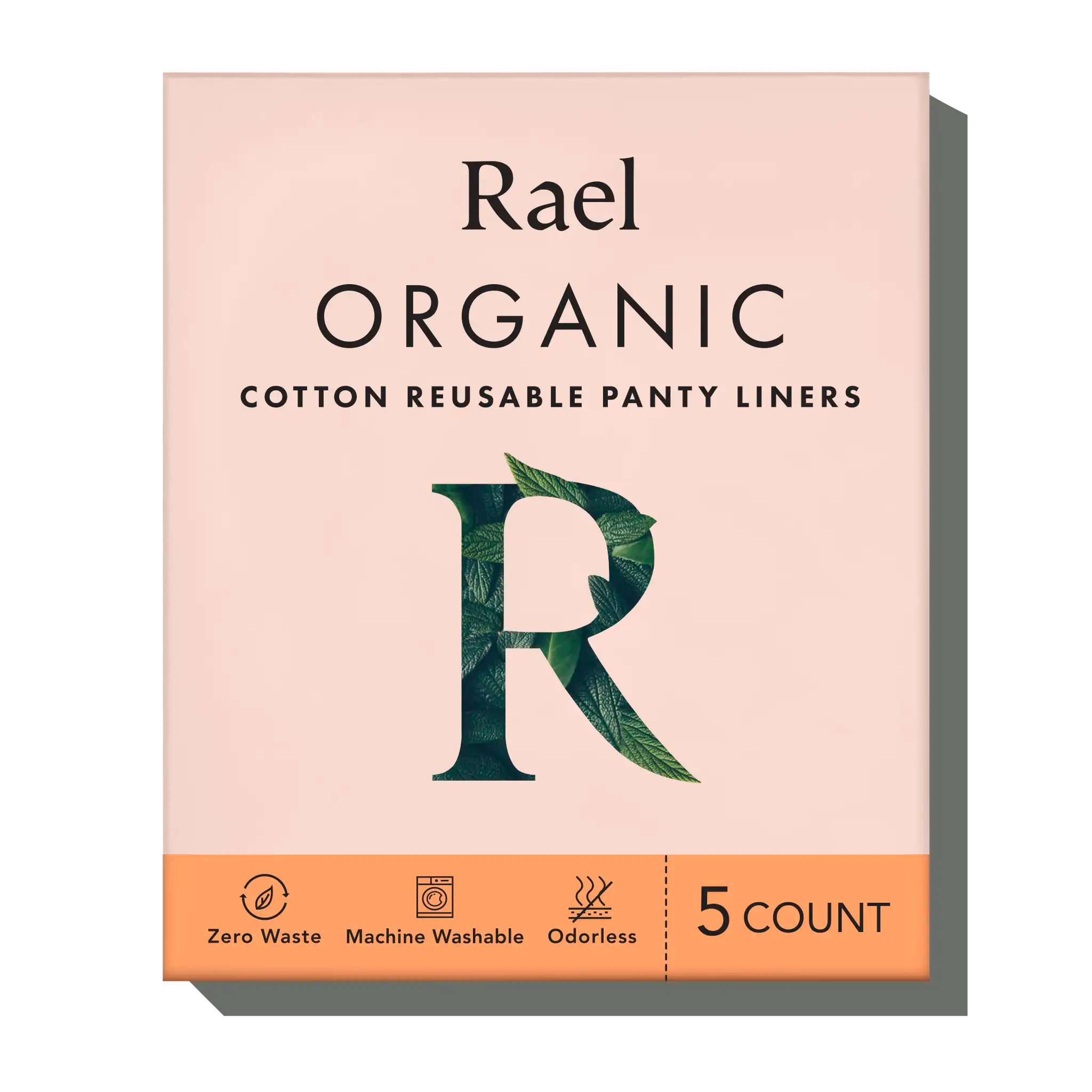  Rael Reusable Panty Liners Menstrual, Organic Cotton