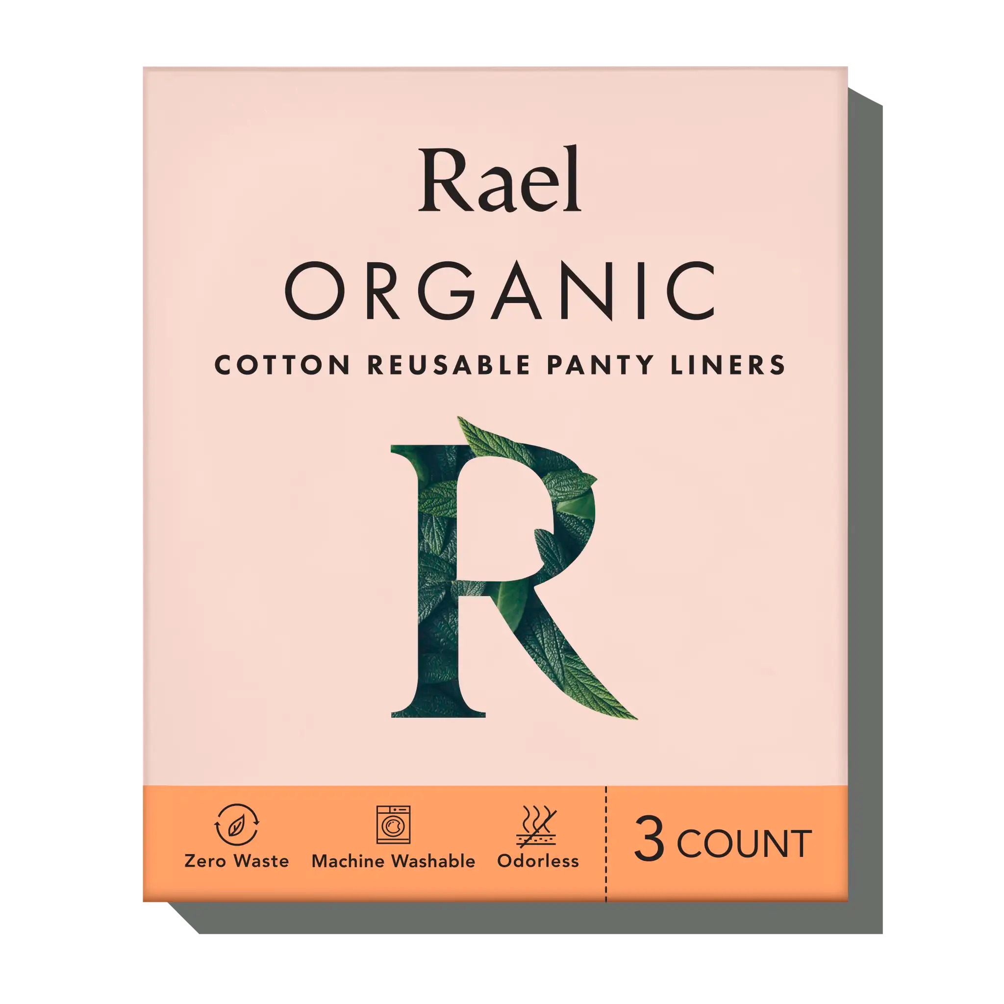 Rael Certified Organic Cotton, Unscented, Natural Daily Panty